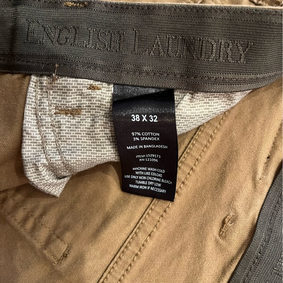 English Laundry Men’s Khaki Pants 38x32 EUC SFPF men’s tailored khaki prep - Picture 3 of 3
